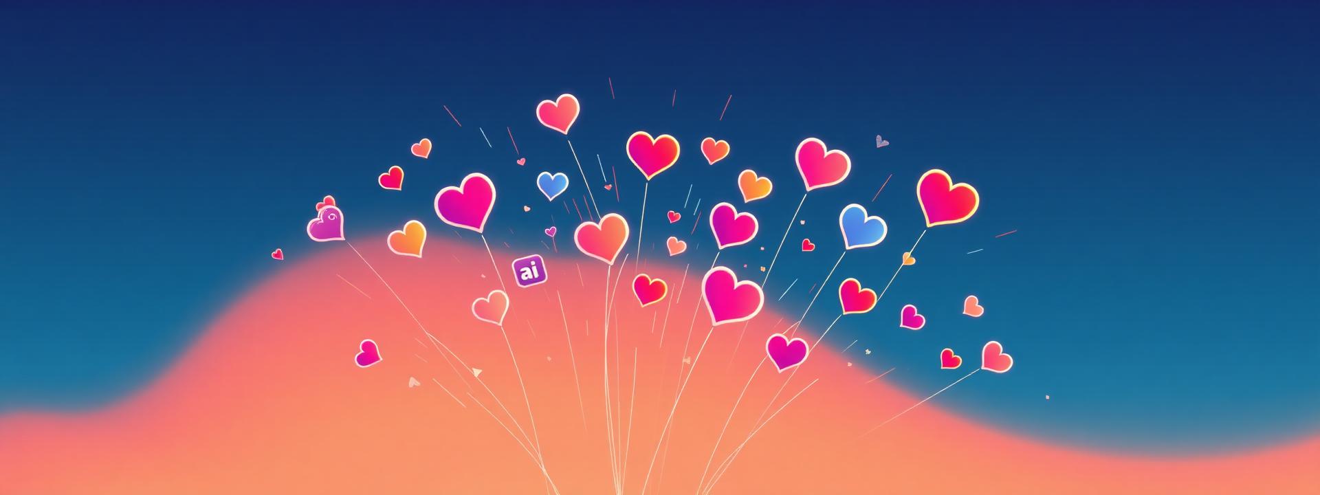 Floating social engagement icons
